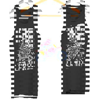 Kids 8th Birthday Motor Cross Dirt Bike Im 8 Lets Roll Tank Top - Monsterry