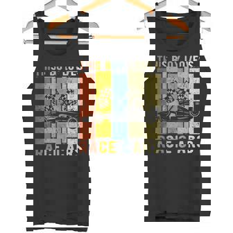 Kids This Boy Loves Race Cars Boys Racing Cars Tank Top - Monsterry