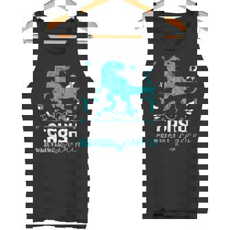 Kids Cervical Cancer Awareness Monster Truck Toddler Boy Tank Top - Monsterry
