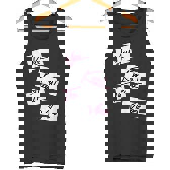 You Know The Vibe Sticky Notes Pink Tank Top - Monsterry