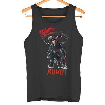 Krampus Is Coming Lauf Wenn Du Kannst Tank Top - Geschenkecke