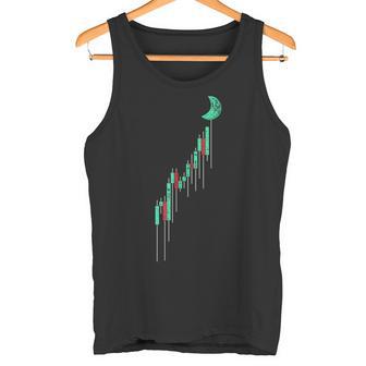 Krypto Currency Hodlintage Bullenmarkt Chart To The Moon Tank Top - Geschenkecke