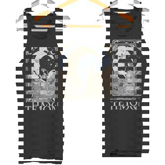 La Carta Del Tarot Luna La Luna Cartas Del Tarot Amantes Del Tarot Camiseta sin mangas - Regaloses