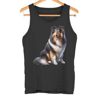 Langhaar Collie Motiv Collie Tank Top - Geschenkecke