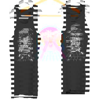 Laser Cat Eyes Kitten Ufo Retro 80S Cats Lovers Camiseta sin mangas - Regaloses