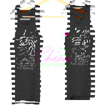 Last Day Of Chemo God Is Faithful Breast Cancer Awareness Tank Top - Monsterry