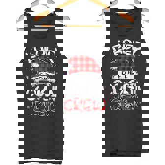Leader Of The Cousin Crew Pajamas Xmas Buffalo Plaid Tank Top - Monsterry