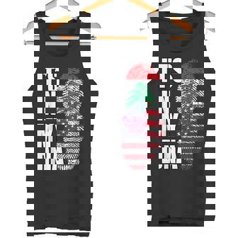 Lebanese And American Mix DNA Heritage Flag Tank Top - Monsterry
