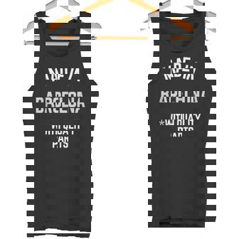 Lema Divertido Made In Barcelona Nacido En Barcelona Sin Mangas Camiseta sin mangas - Regaloses