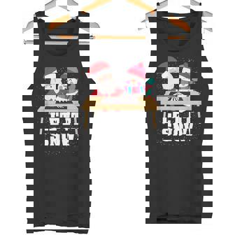 Let It Snow Santa And Snowman Christmas 2021 Shirt Tank Top - Monsterry
