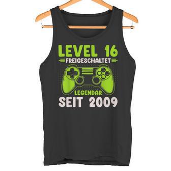 Level 16 Birthday Boy Gamer Nager Decorationintage 2009 Tank Top - Geschenkecke