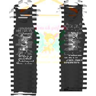 Liebe Zur Weihnachtszeit Reh Kitz Rehkitz Rotwein Tannen Tank Top - Geschenkecke