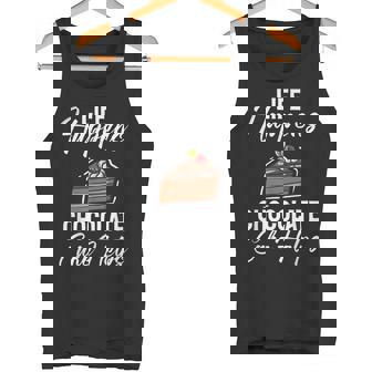Life Happens Chocolate Cake Helps Chocolate Cake Tank Top - Monsterry