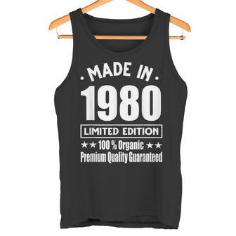 Limited Edition 1980 Birthday 1980 Geboren Jahrgang 1980 Tank Top - Geschenkecke