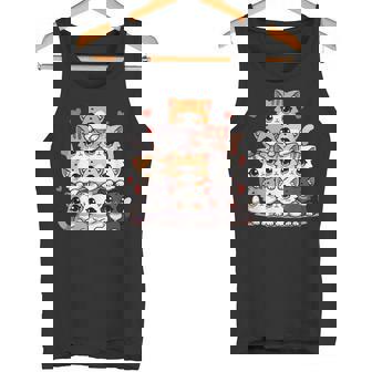 Lindos Gatos Y Gatitos Amantes De Los Gatos Para Niñas Anime Kawaii Gato Camiseta sin mangas - Regaloses