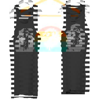 Lion Retro Multi-Colour Sunset Lion Motif S Tank Top - Geschenkecke