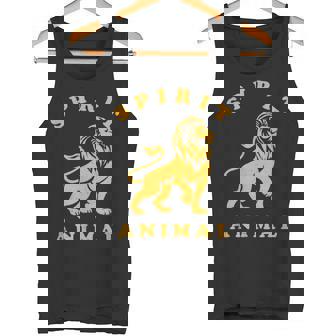 Lion Spirit Animal Cute & Cool Lion Lover Quote Tank Top - Monsterry