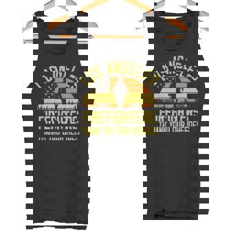 Los Angeles Firefighters Thank You Our Heroes LA Firefighter Premium Tank Top - Monsterry