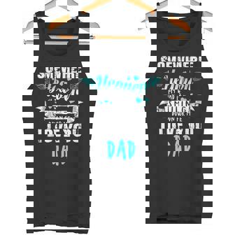 Love Angel Dad In Heaven Memorial Family Mother's Day Tank Top - Monsterry
