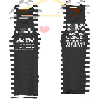 I Love My Asian Boyfriend I Heart My Asian Boyfriend Tank Top - Monsterry