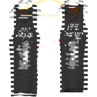 Love My Baby Tiger Kitty Lover Cute Meow Grey Tabby Cat Mom Tank Top - Monsterry