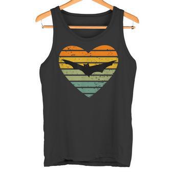 I Love Bat Fan Retrointage Flight Fox Bat Tank Top - Geschenkecke