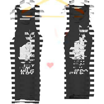 I Love My Blue Eyed Mini Rex Rabbit Tank Top - Monsterry