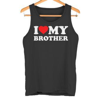 I Love My Brother Heart Camiseta sin mangas - Regaloses