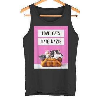 Love Cats Hate S Against Right Lives Matter Tank Top - Geschenkecke