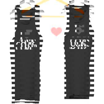 I Love Clowns I Heart Clowns Halloween Spirit Clown Lover Tank Top - Monsterry