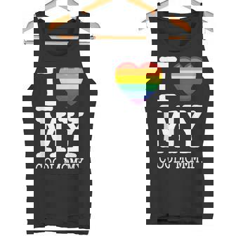 I Love My Cool Mommy LGBTQ Heart Son Daughter Gay Homosexual Tank Top - Monsterry