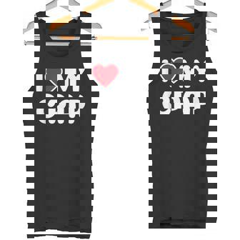 I Love My CPAP Sleep Apnea Mouthpiece T Shirt Tank Top - Monsterry
