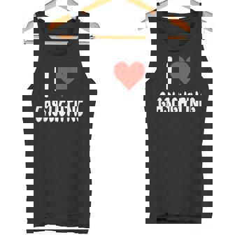 I Love Gaslighting Heart Gas Lighting Tank Top - Monsterry
