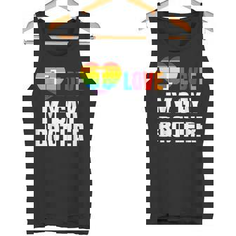 I Love My Gay Brother LGBT Gay Lesbian March T-Shirt Tank Top - Monsterry