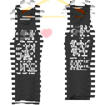 I Love My Gay Uncle Vintage I Heart My Gay Uncle Tank Top - Monsterry