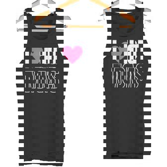 I Love Hot Moms Bachelor Playboy Single Men Rock On Hot Moms Tank Top - Monsterry