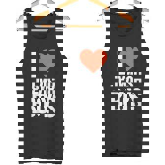 I Love Jewish Boys Jewish Jewish Boys Red Heart Tank Top - Monsterry