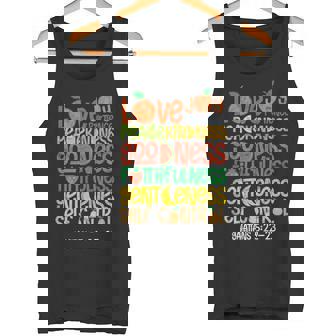 Love Joy Peace Patience Kindness Goodness Christian Bible Tank Top - Monsterry