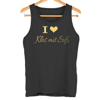 I Love Klos With Sauce Franken Dumplings Upper Franken Heart Tank Top - Geschenkecke