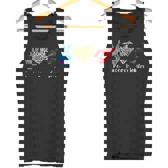 Love Peace Red Lobster Leopard Seafood Lover Lobster Eating Tank Top - Monsterry