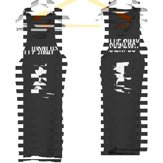 I LOVE SNOW DAYS FUNNY CROSS COUNTRY SKIING SKIER Tank Top - Monsterry