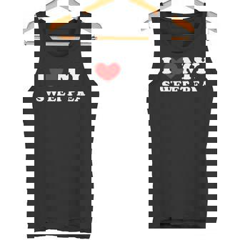 I Love My Sweet Pea I Heart My Sweet Pea Tank Top - Monsterry