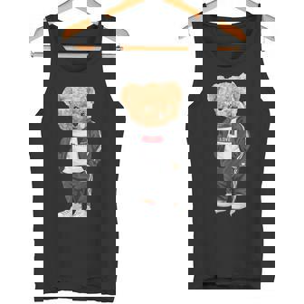 Love Yourself Enjoy Wear Cool Illustration Teddy Bear Style Camiseta sin mangas - Regaloses