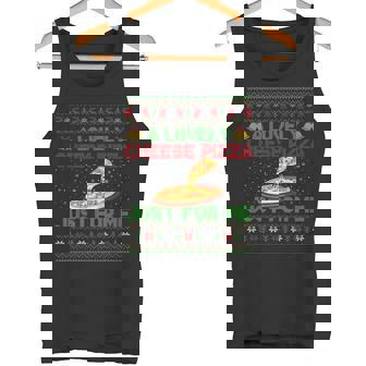A Lovely Cheese Pizza Just For Me Ugly Pizza Christmas Tank Top - Monsterry
