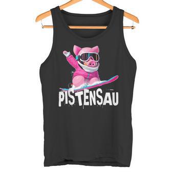 Lustiges Kostüm Apres Skifahren Snowboarden Wild Pisten-Sau Tank Top - Geschenkecke