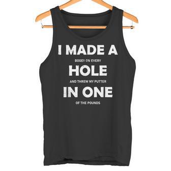 I Made A Hole In One Golf Player Court S Tank Top - Geschenkecke