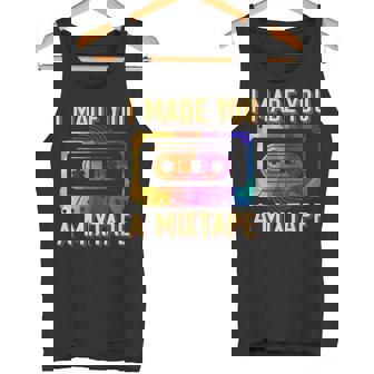 I Made You A Mixtape 80s 90s Vintage Costume Cassette Tape Tank Top - Monsterry