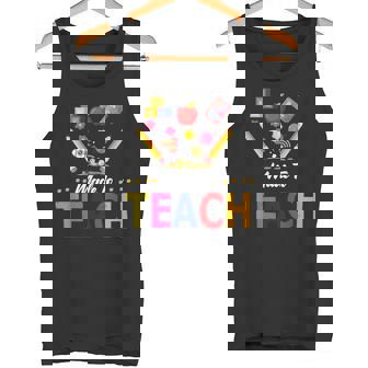 Made To Teach Graphic Teacher Love Teaching Quote Tank Top - Monsterry