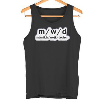 Male German Political Sayings Tank Top - Geschenkecke