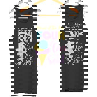Mama Of The Ms Four Ever Sweet Ice-Cream Cake 4th Birthday Tank Top - Monsterry